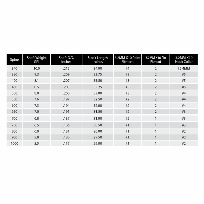 Easton X10 parallel pro 3.2 nuoliputki 12kpl